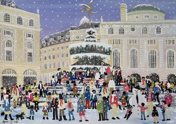 Piccadilly Snow Scene